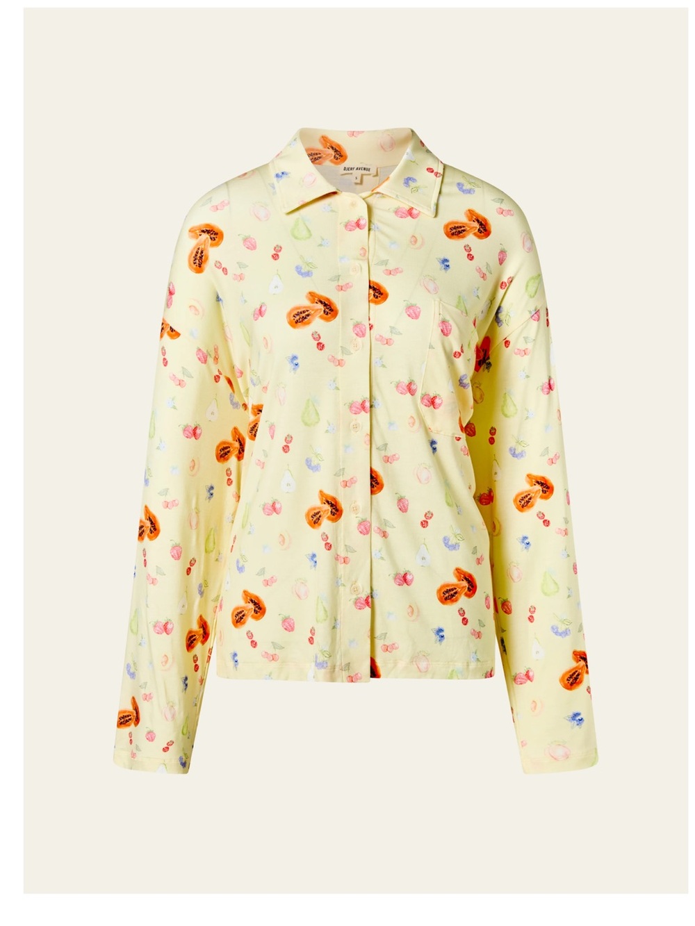NWT Djerf Avenue Go Slow Sleep Shirt Fruit, Size S